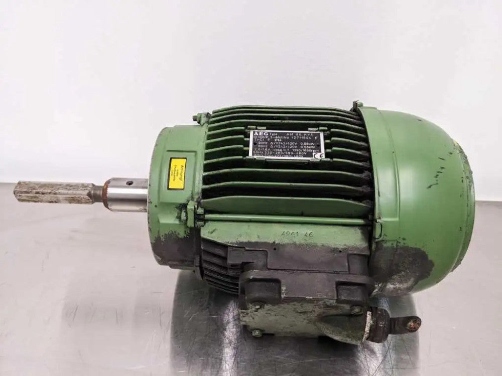 AEG AM80KY4 Motor 1390/1680 RPM 220-277, 380-480, VAC 2.8, 1.6 AM 80 KY4