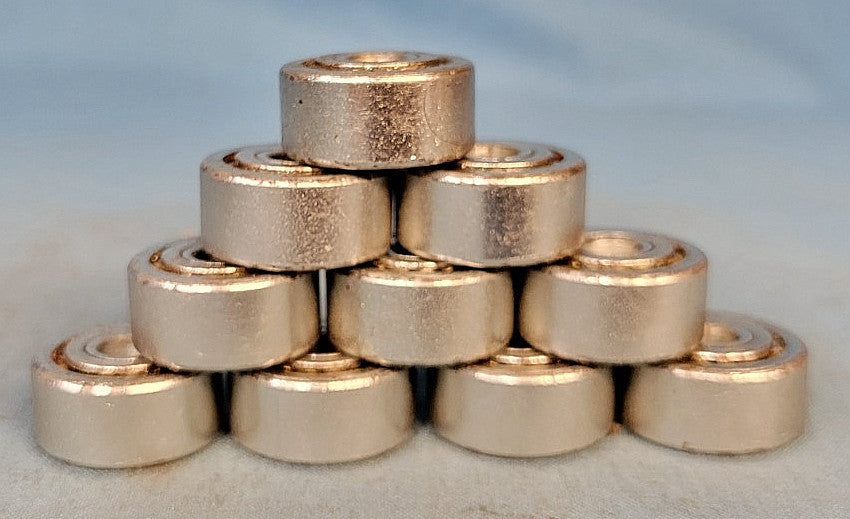 UNBRANDED DEEP GROOVE BALL BEARING 0.25" X 0.0875" X 0.4063" (LOT OF 10)