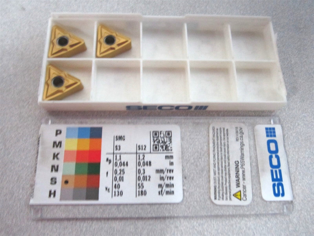 Seco (02615914) TNMP 333-MF1 TS2000 Carbide Triangle Turning Insert - Pack of 3