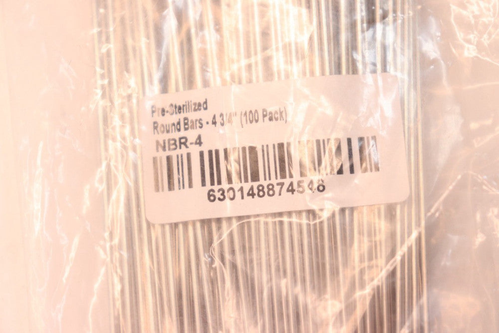 (100-Pk) Pre-Sterilized Round Bars 4-3/4" NBR-4