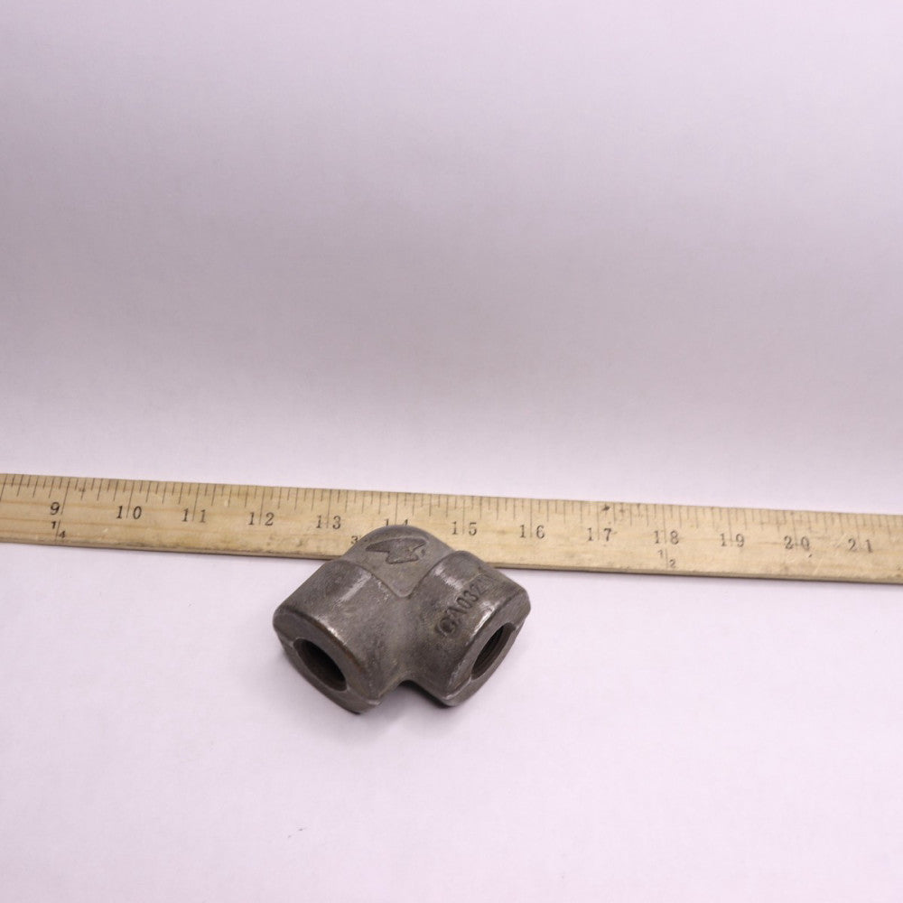 Anvil 90-Deg Elbow Welded Black Carbon Steel Class 3000 1/2" CA0324A