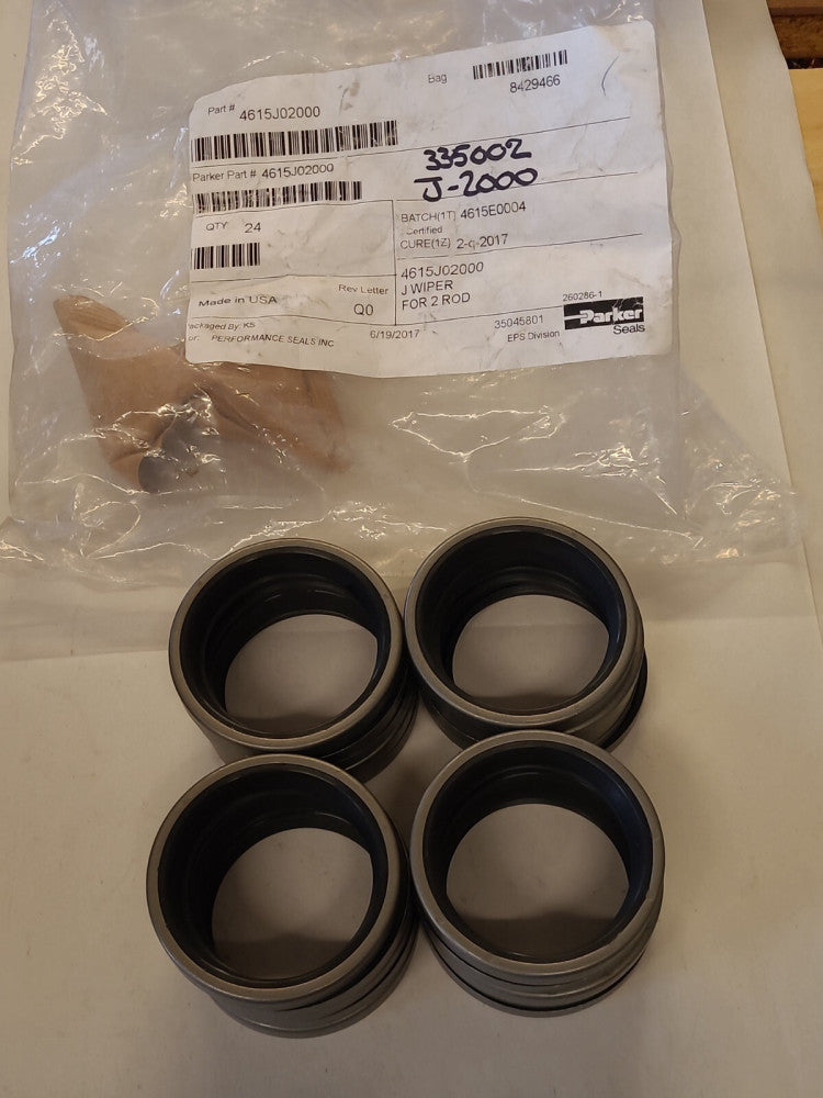 Lot Of 20 Parker 4615J02000 Wipers For 2" Rod Hydraulic Piston