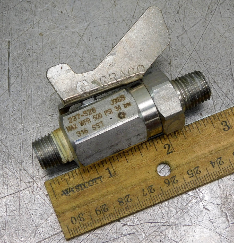 Graco 237-528 316 SST Low Pressure Ball Valve 500 PSI 34 Bar