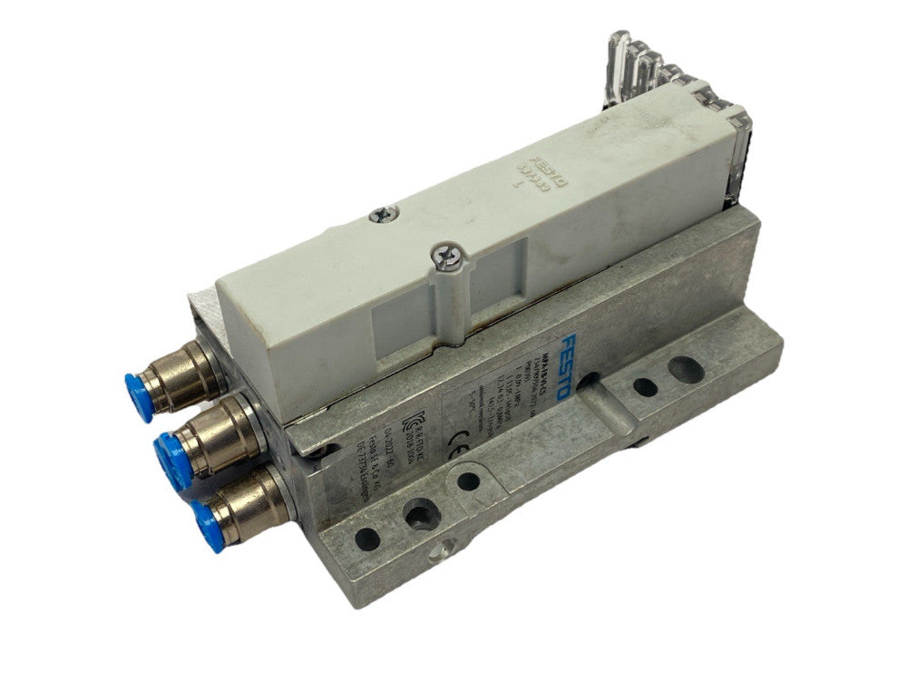 Festo VMPA2-FB-AP-2-1 Sub Base w/ VMPA2-FB-EMG-4 Module VMPA-EPR Plate 537962