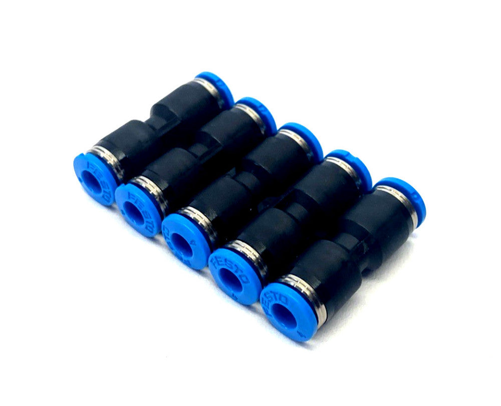 Festo QS-4 Push-In Straight Connector 4mm Tube O.D. 153031 LOT OF 5