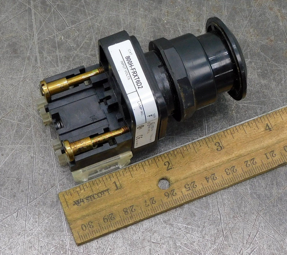 Allen Bradley 800H-FRXT6D2 Black Push Button Ser. F 30mm