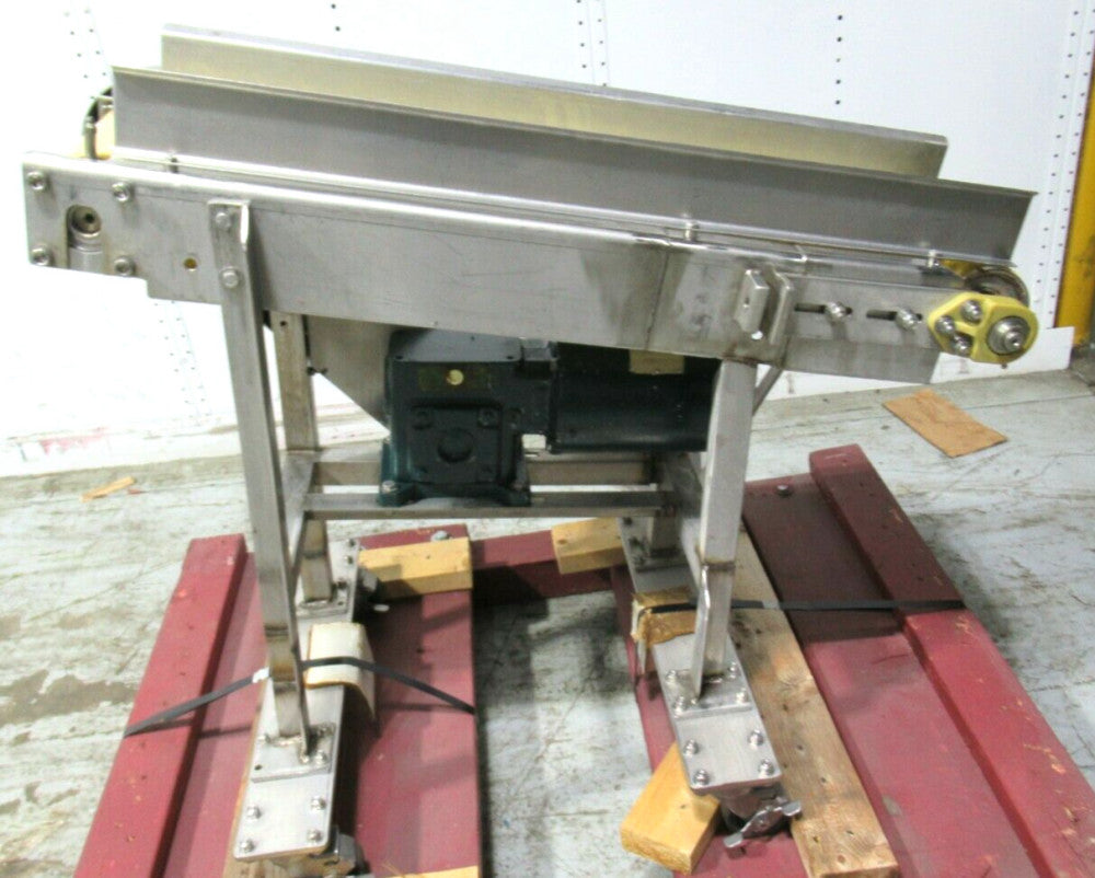 8" x 36" INCLINED NEOPRENE BELT CONVEYOR