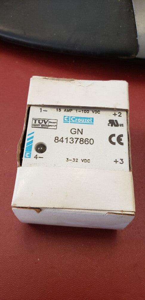 NEW CROUZET 15A 1-100VDC RELAY GN 84137860  ( B2-2A)