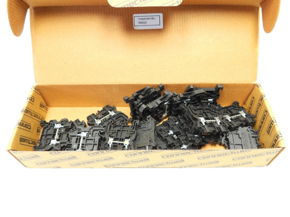 (27pcs)Altech CY4/BL 2.5mm Feed Thru Screw Clamp Terminal Block Black