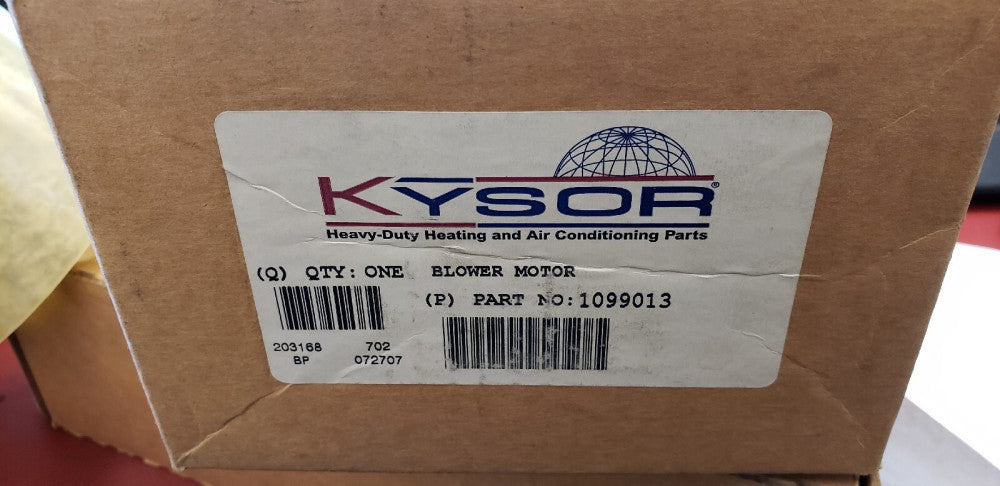 NEW Kysor Single Speed Blower Motor CWSE 12V 14.2 Amps Max - 1099013   ( C2-3A)