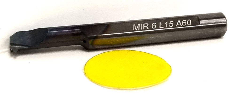 CARMEX COOLANT-FED BORING BAR 2" OAL SOLID CARBIDE MATERIAL MIR-6-L15-A60