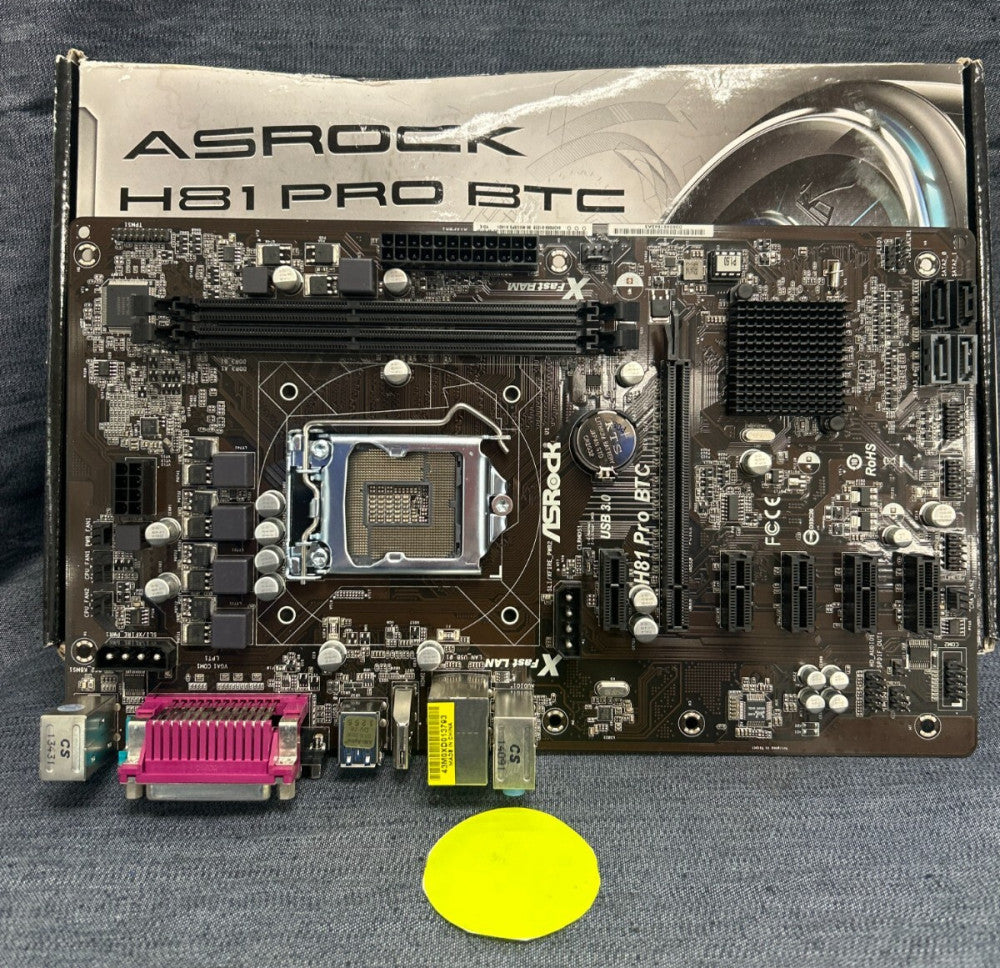 ASROCK H81 PRO BTC MOTHERBOARD INTEL DDR3 LGA 1150 ATX 2 USB 3.0