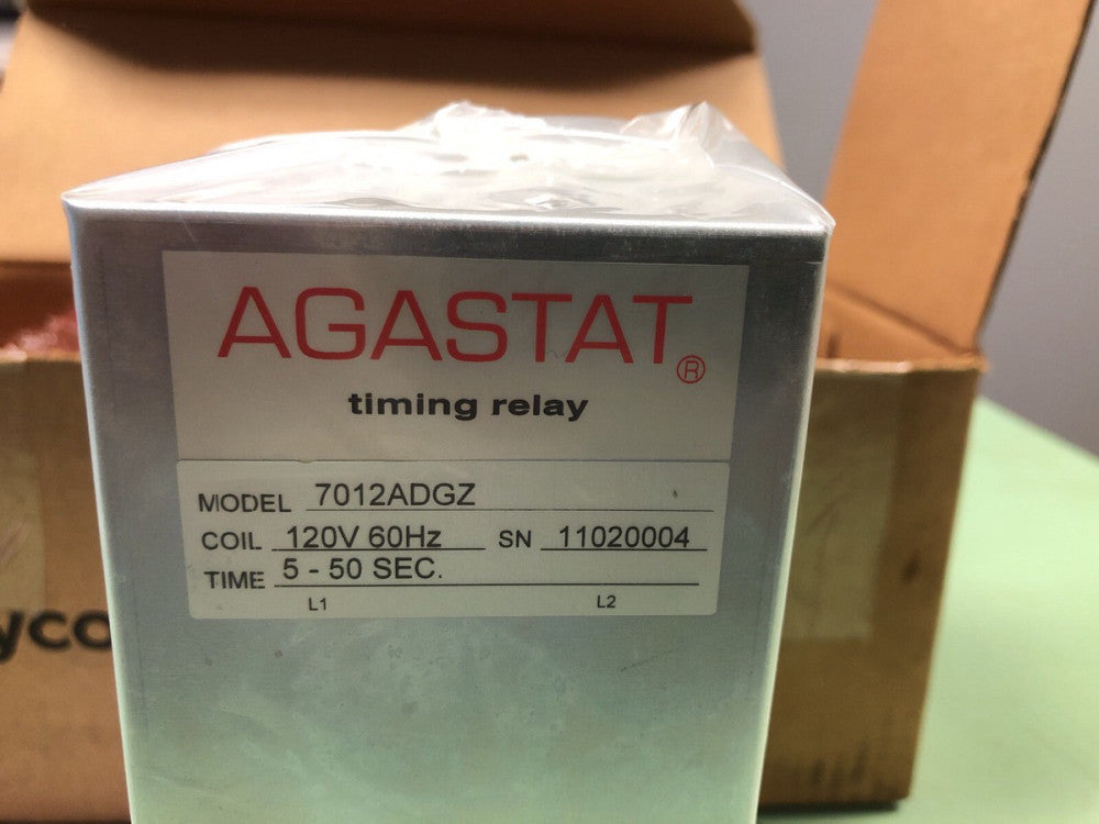 Agastat Timing Relay.  7012ADGZ.  5-50 Seconds.  NEW in ORIGINGAL BOX