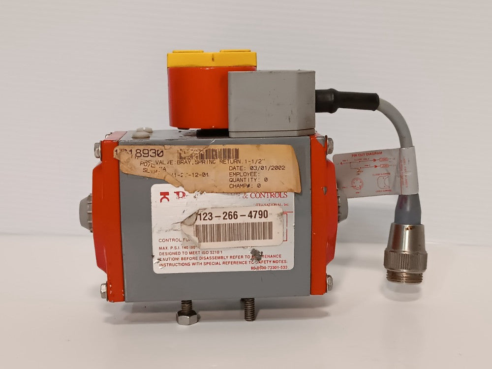 Bray 90-0500-73301-533 Series 92/93 Pneumatic Actuator w 52-0004-71104-536 Prox