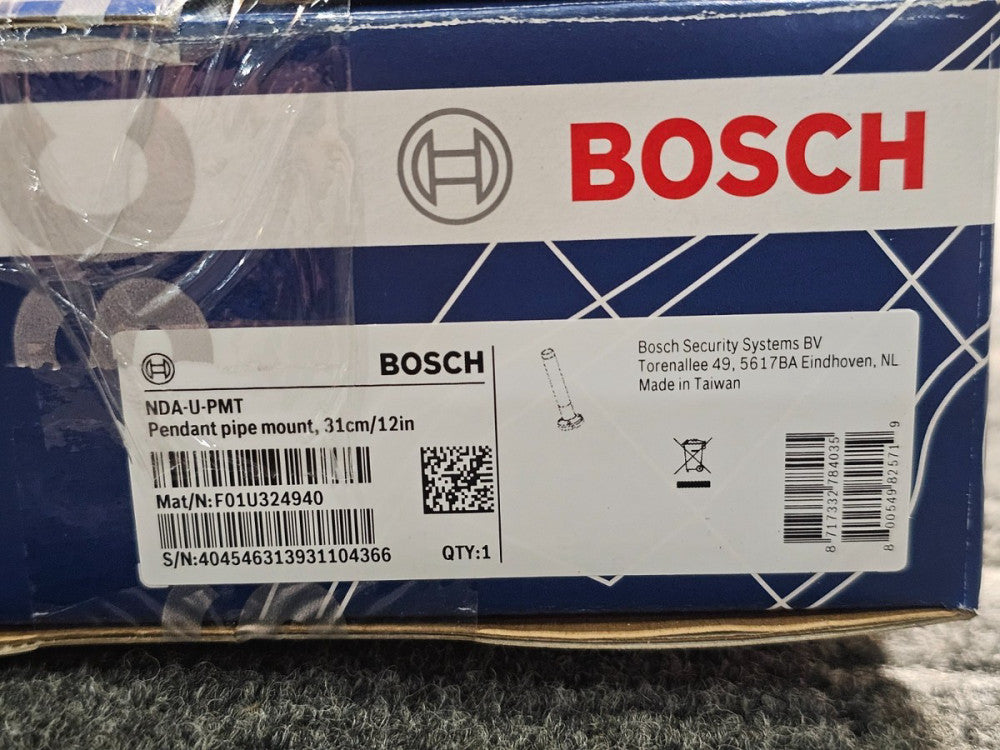 (QTY 2) Bosch NDA-U-PMT 12" Pendant Pipe Mount , Ceiling Mountable, White