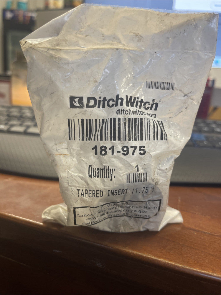 BRAND NEW GENUINE DITCH WITCH 181-975 TAPERED INSERT (1.75") *FREE SHIPPING*