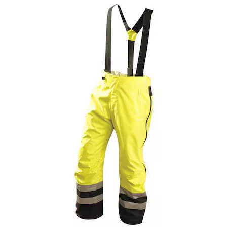 Occunomix Sp-Brp-Y5x Hi-Vis Breathable Rain Pants,Yellow,5Xl