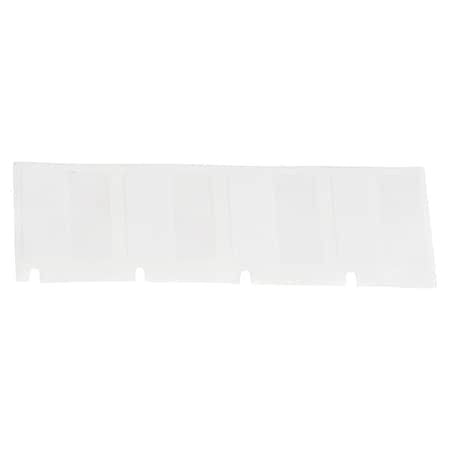 Brady M4-136-427 Precut Label Roll Cartridge,Clear/White