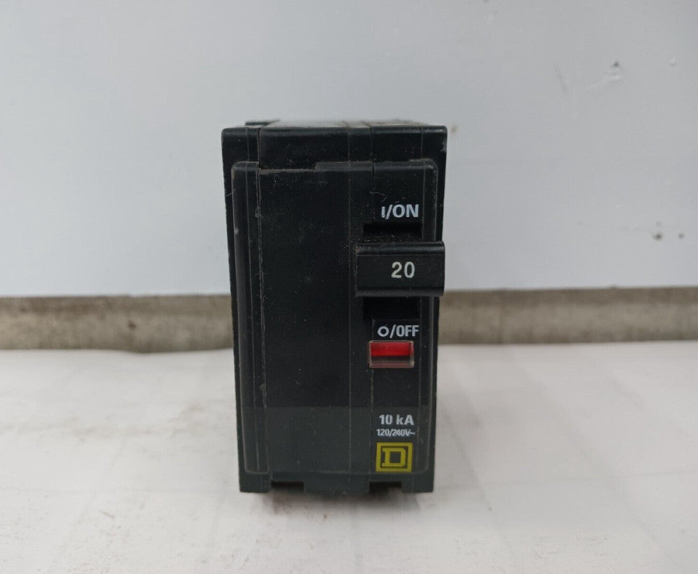 SQUARE D 20 AMP CIRCUIT BREAKER 2 POLE 120/240 VAC QO220