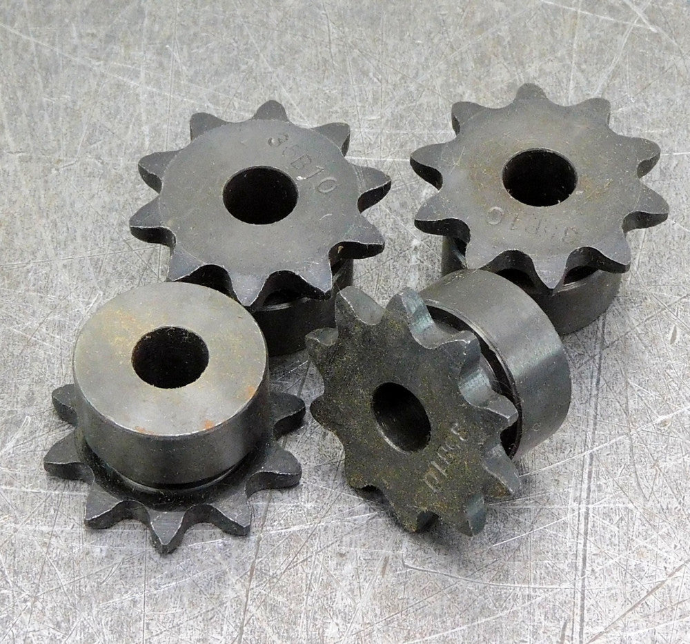 35B10HF-006 Sprocket 3/8" bore 10 Teeth RC35 RC 35 Gear Lot of Four (4)