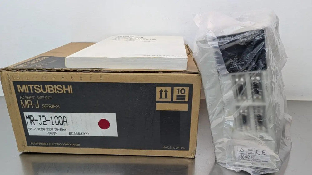 Mitsubishi MR-J2-100A AC Servo Amplifier 200-230VAC 5A 1kW to 170V 6A 0-360Hz
