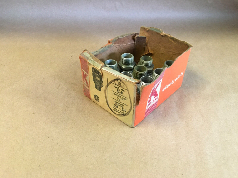 KILLARK ZX-9 CORD & CABLE CONNECTOR 1/2" *BOX OF 10*  (KB)