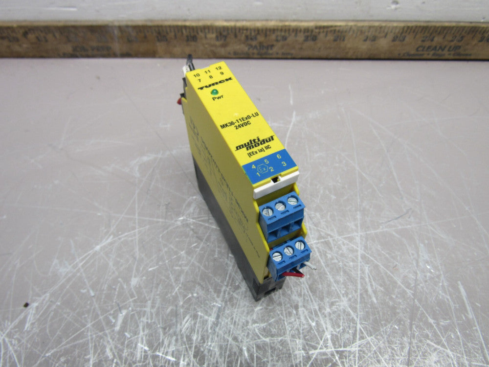 TURCK MULTI-MODUL MK36-11Ex0-LU/24VDC SAFETY RELAY XLNT USED TAKEOUT !! M/O !!