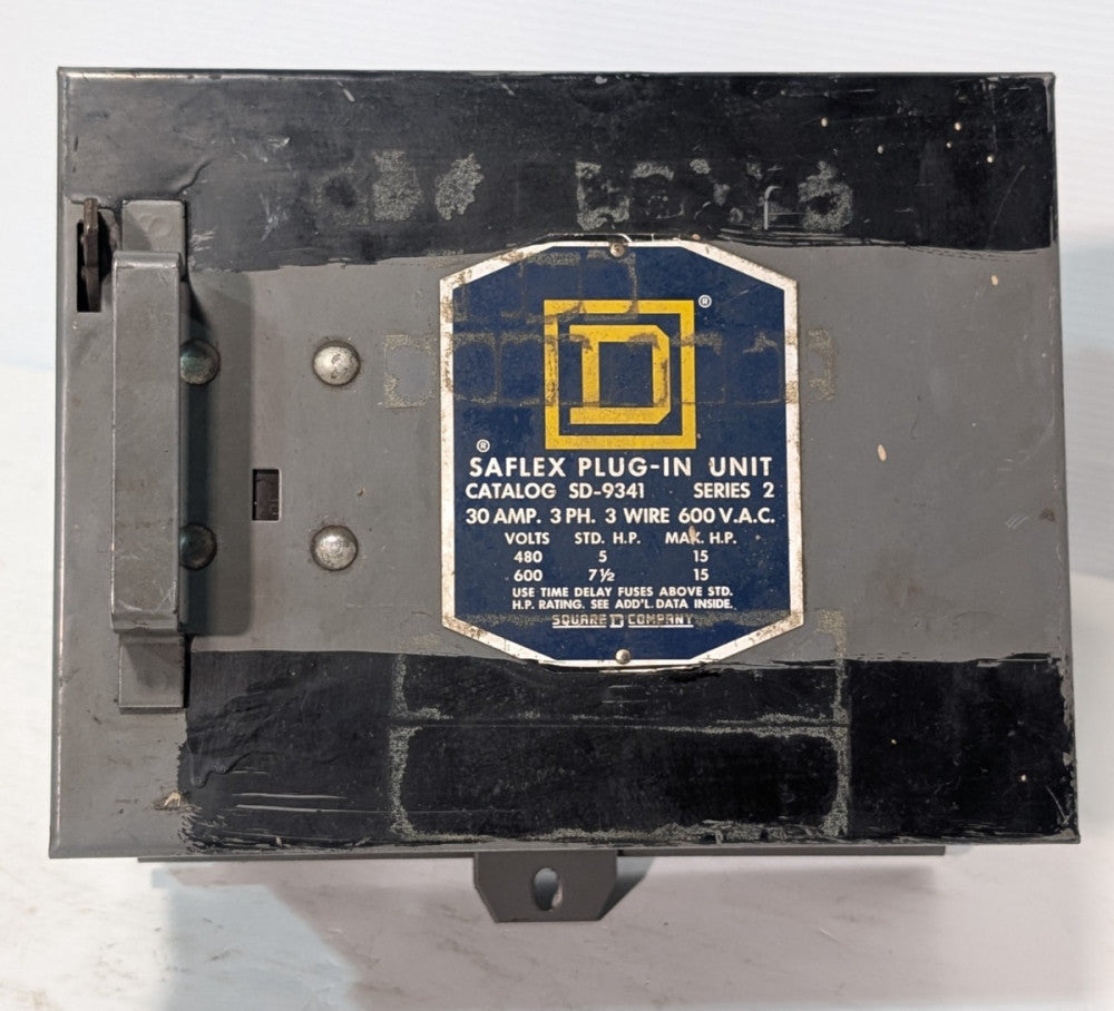 Square D SD-9341 Saflex Bus Plug-In Unit, Series 2, 30A, 3 Phase, 3 Wire, 600VAC