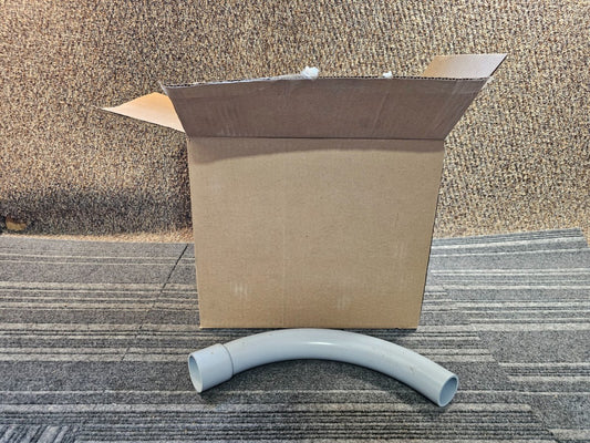 (QTY 20) Kraloy 078592 B40STD1590 1-1/2" PVC 90° Elbow, SCH 40, Gray, Bell End