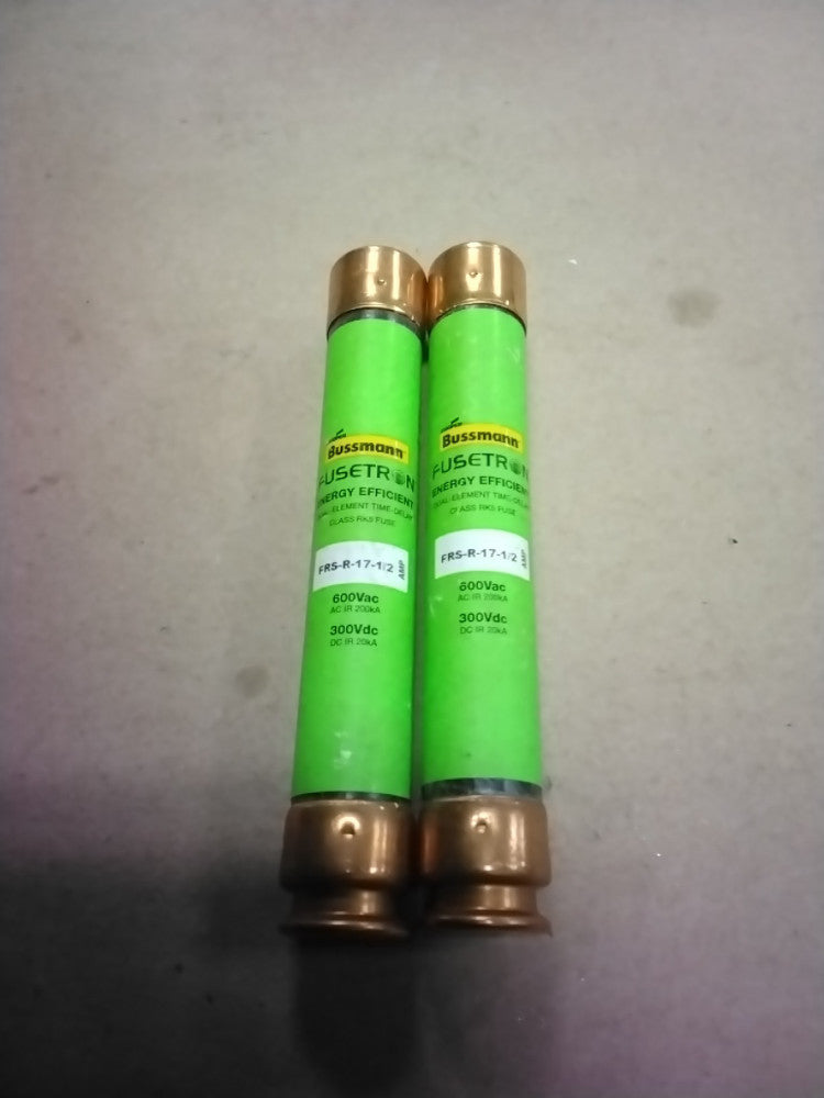 BUSSMANN FUSETRON FRS-R-17-1/2 FUSE 600V, Lot Of 3