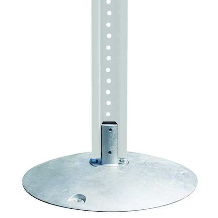 Tapco 037-00001 Silver Aluminum Bolt-Down Sign Base ; Ft. Aluminum