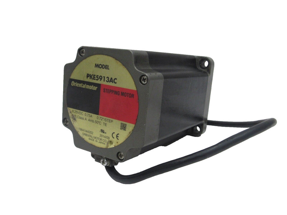 USED ORIENTAL MOTOR PKE5913AC STEPPING MOTOR 8.25VDC 0.75AMP