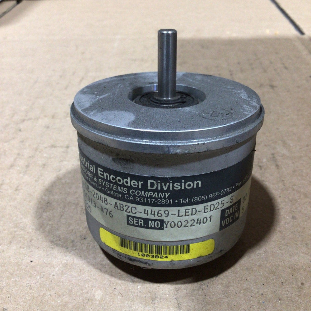 BEI SENSORS Encoder H25G-SB-2048-ABZC-4469-ED25-S P/N 924-01013-476