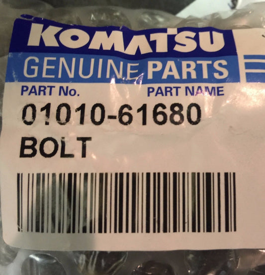 01010-61680 Komatsu Bolt *LISTING IS FOR ONE 1 BOLT* (NEW)