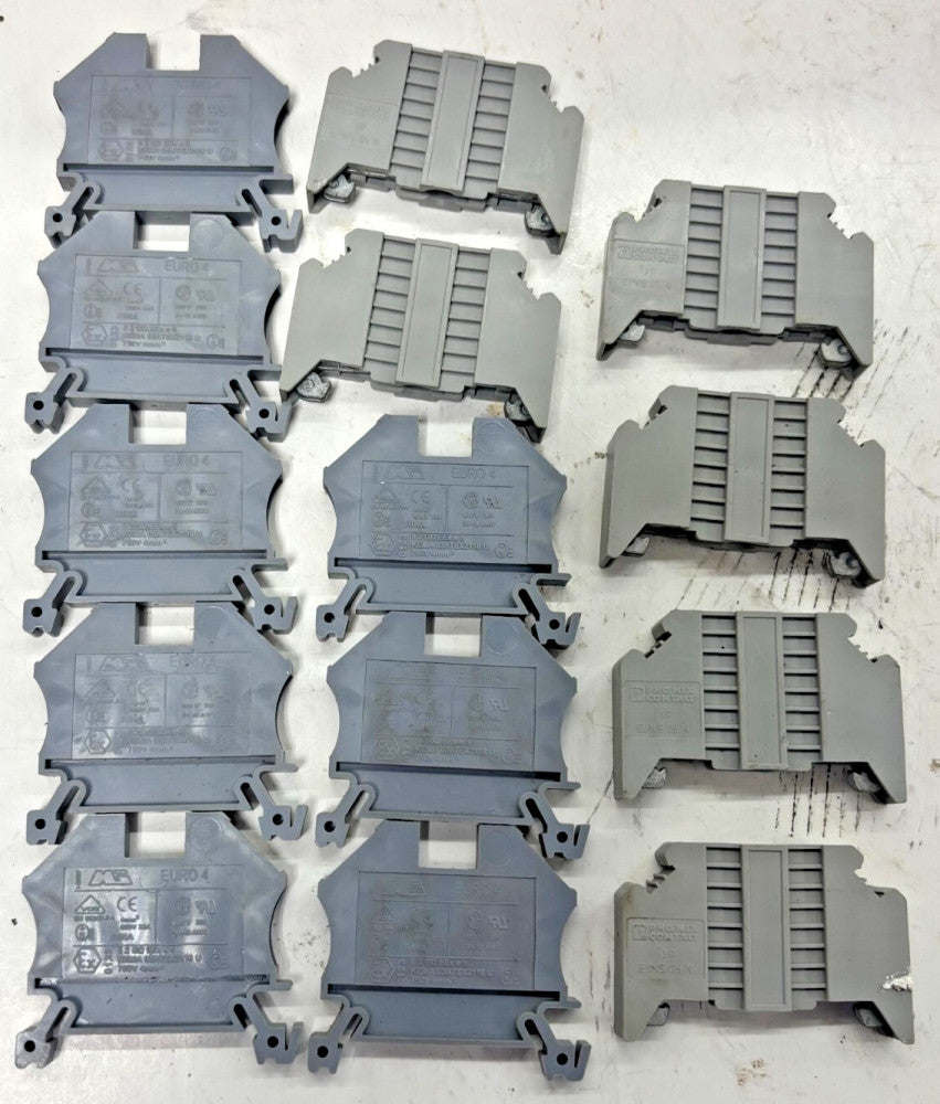 PHOENIX CONTACT KEMA TERMINAL BLOCK LOT OF 14 EURO 4 E/NS 35N