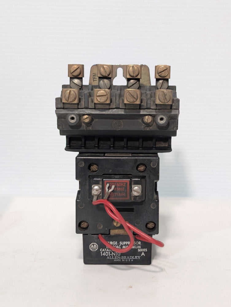Allen Bradley 702-B0D93 Contactor, NEMA Size 1, 27A, 600 VAC,  702-BOD93