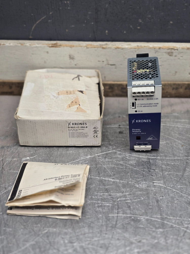 KRONES 0-901-17-350-8 AS-INTERFACE POWER SUPPLY, NEW IN BOX! MAKE OFFER!