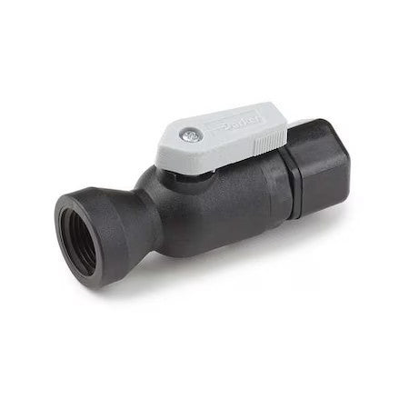 Parker Ftppb6vfc6 Manual 2-Way Ball Valve,Comp,Polypro