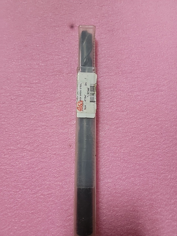 Alfa Tools TL50344 47/64" High-Speed Steel Taper Length Drill
