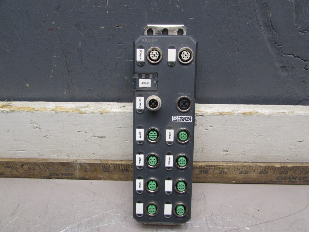 PHOENIX CONTACT AXL E ETH IOL8 D14 M12 6P, EtherNet DIGITAL I/O, MAKE OFFER!
