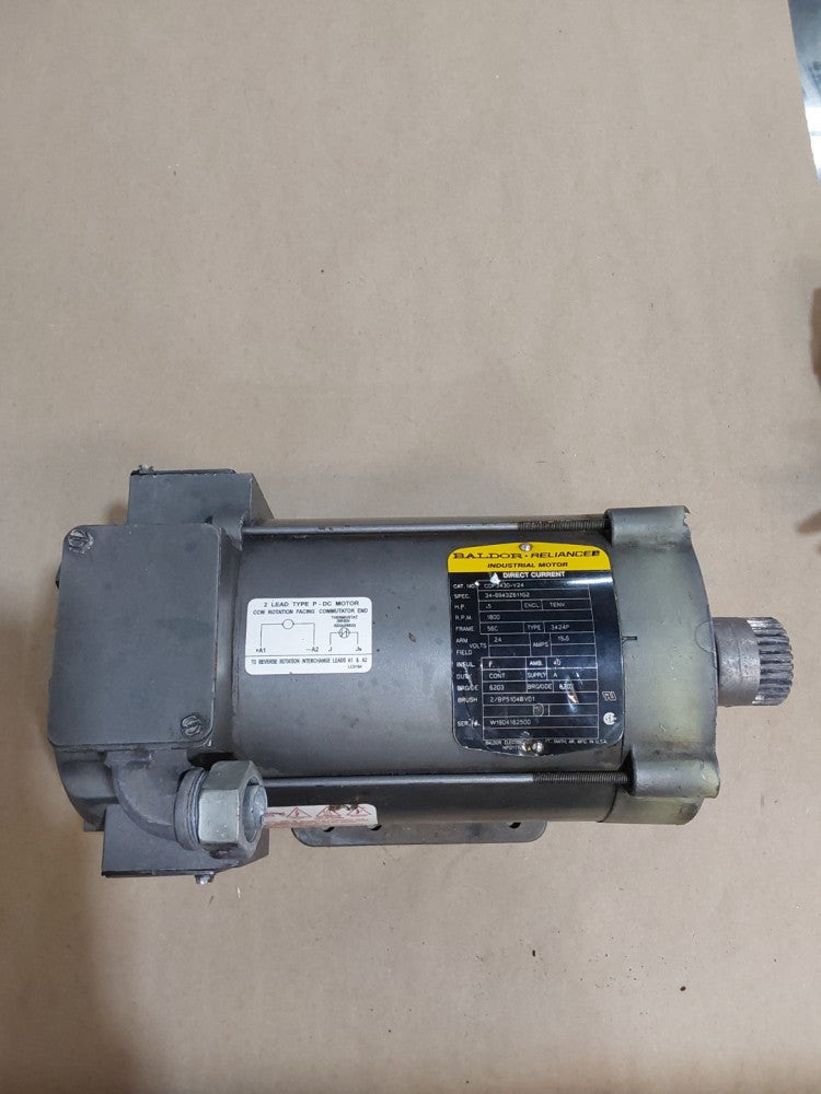 Baldor-Reliance CDP3430-V24 .5HP, 1800RPM, DC, 56C, 3424P, INDUSTRIAL MOTOR