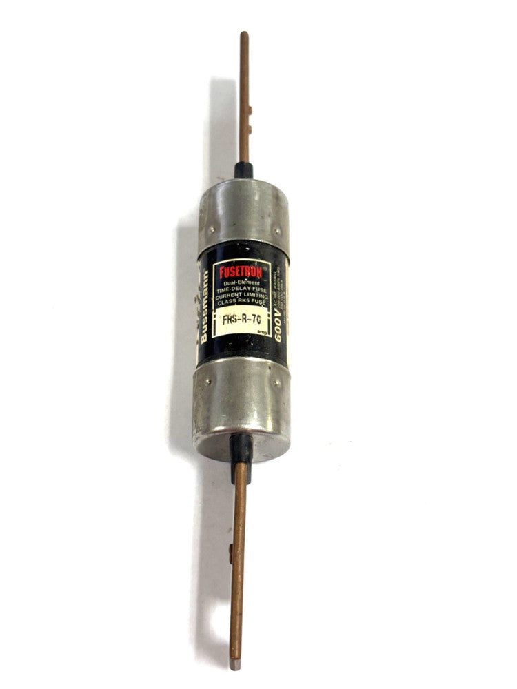 BUSSMANN FUSETRON FRN-R-70 GENERAL PURPOSE TIME DELAY FUSE 250 VAC, 70 AMP
