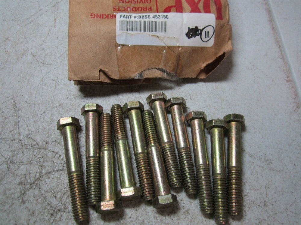 Brighton Best (452150) 3/8" - 16 Diameter 2-1/2" OAL Hex Cap Screws - Pack of 11