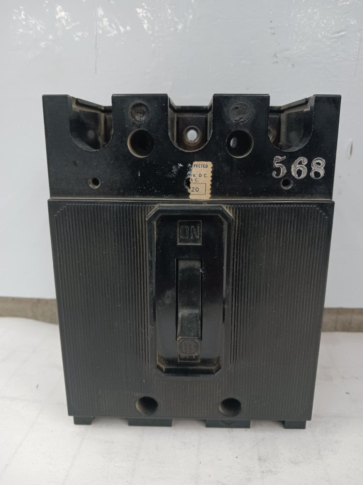 SIEMENS 20 AMP CIRCUIT BREAKER 3 POLE 240 VAC ET-1572