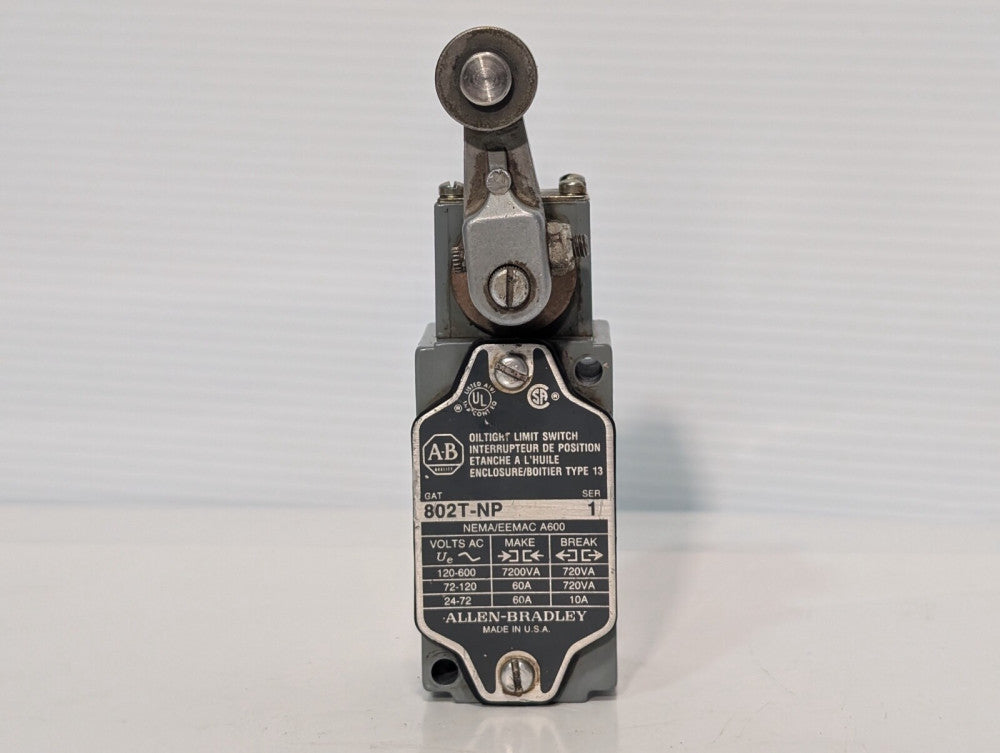 Allen Bradley 802TNP Series 1 NEMA EEMAC A600 Series 1 Type 13 Limit Switch