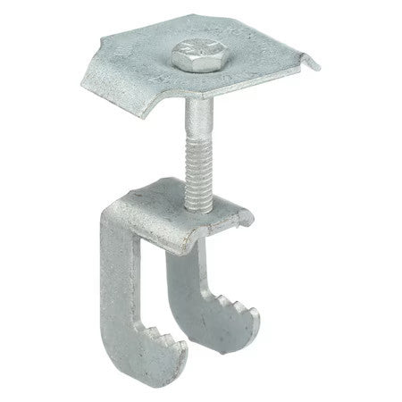 Zoro Select Wgg-1D Grating Clip, For Screw Size 1/4 In, Carbon Steel,