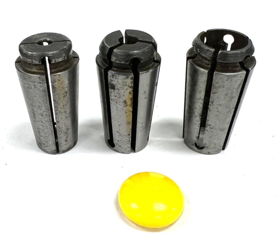 ASSORTMENT OF ACURA-GRIP COLLETS 3/16" 7/32" & 17/32" OAL 1-9/16" LOT OF 3