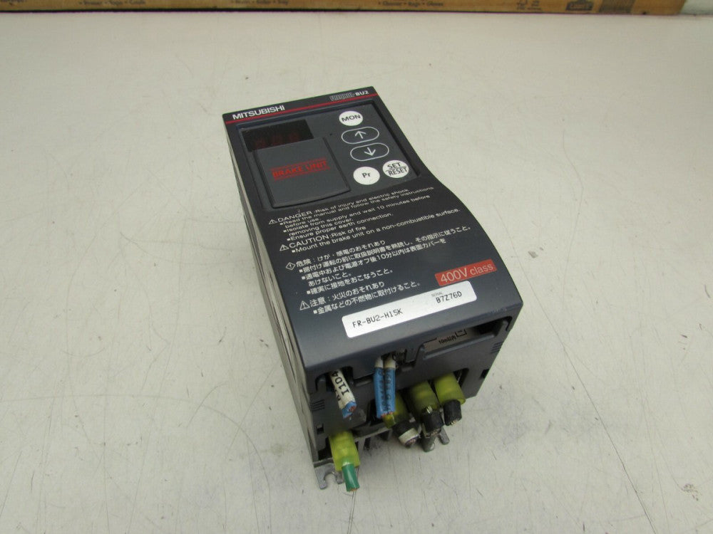 MITSUBISHI FREQROL-BU2 BRAKE UNIT MD#FR-BU2-H15K 400V XLNT USED TAKEOUT !! M/O!!