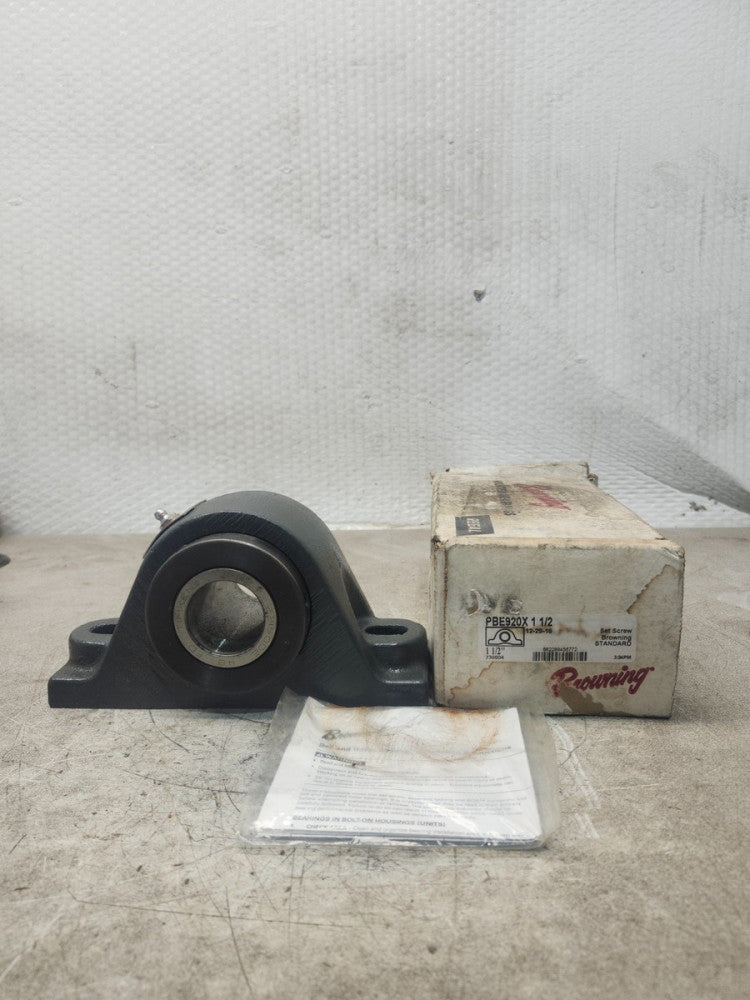 NEW IN BOX BROWNING MOUNTED TAPERED ROLLER BEARING PBE920X 1-1/2