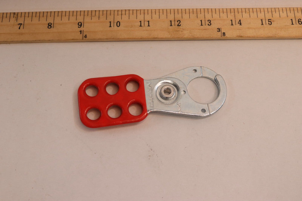 Master Lock Lockout Hasp Red Steel 1" Opening 4-1/2" OAL 40CL93